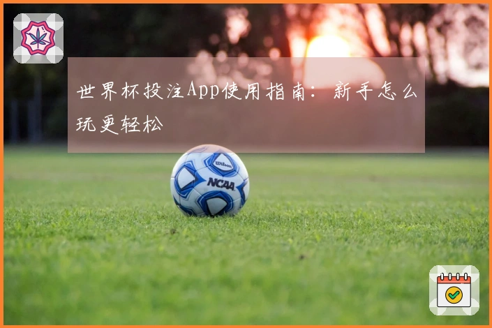 世界杯投注App使用指南：新手怎么玩更轻松