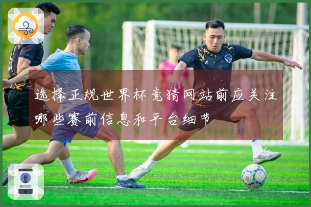 选择正规世界杯竞猜网站前应关注哪些赛前信息和平台细节